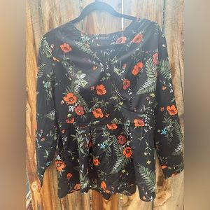 Allegra K Peplum Top Size Medium